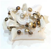 Bracciale Stocco Gioielli Donna in Acciaio Perla COD506-01 - COD506-01